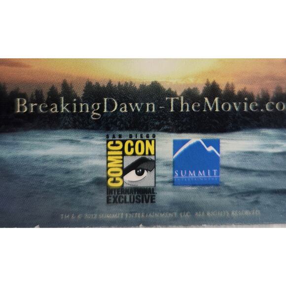 Twilight Breaking Dawn Part 2 Comic Con Excl. Trading Cards(2012) New Sealed - Picture 3 of 3